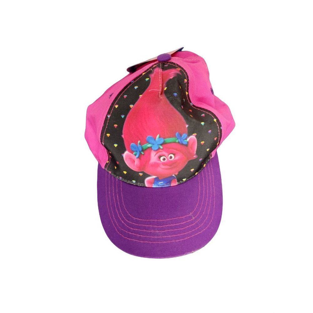 Dreamworks Trolls Poppy Snapback Girls Baseball Cap‎ Pink Purple